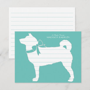 Shiba Inu Dog Puppy Thank You Card