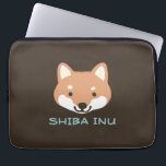 Shiba Inu Dog with Custom Text Laptop Sleeve<br><div class="desc"></div>