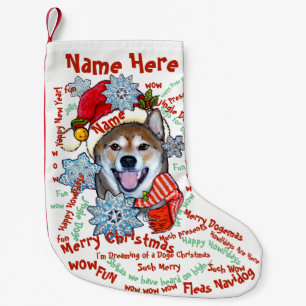 Shiba Inu Doge Christmas Stocking Pet Personalized