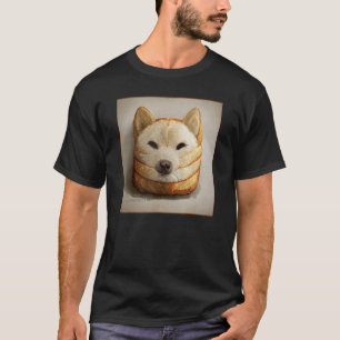Shiba Inu Doge Meme Loaf Of Bread Akita Inu Hokkai T-Shirt