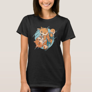 Shiba Inu Dogs Jiu Jitsu Cute Men Women Kids T-Shirt