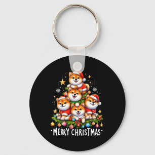 Shiba Inu Dogs Merry Christmas Xmas Gifts Christma Keychain