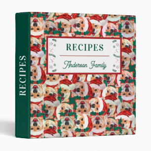 Shiba Inu Family Name Christmas Holiday Recipes Binder