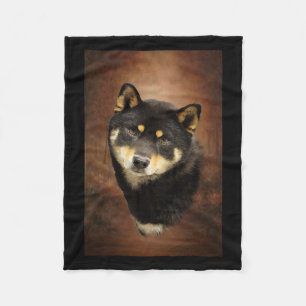Shiba Inu Fleece Blanket