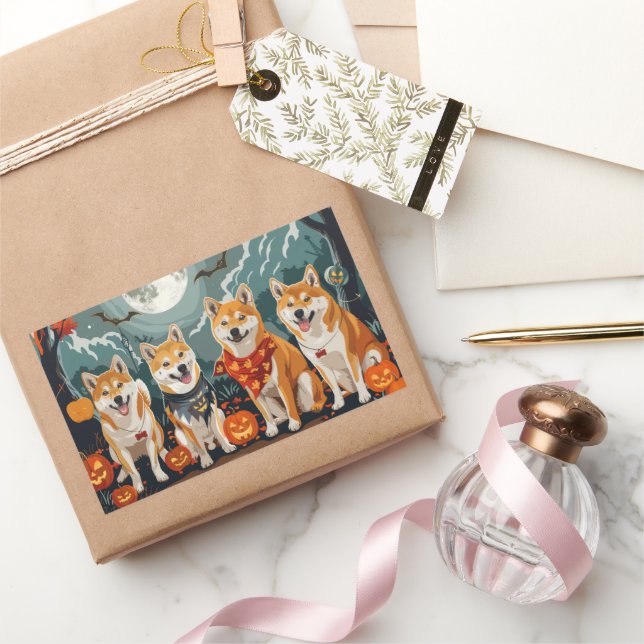 Shiba Inu Halloween Spooky Sticker (Gifting)