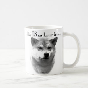 Shiba Inu Happy Face Coffee Mug