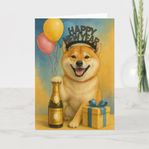 Shiba Inu Happy New Year Card