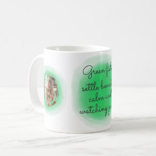 Shiba Inu in Pastel Green Watercolor Custom Photos Coffee Mug