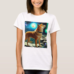 Shiba Inu in Space T-Shirt