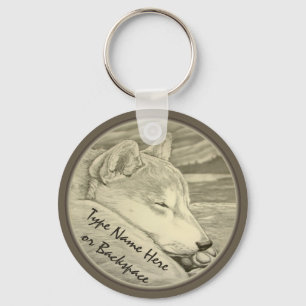 Shiba Inu Keychain Personalized Shiba Inu Dog Gift