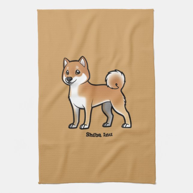 shiba inu kitchen towel (Vertical)