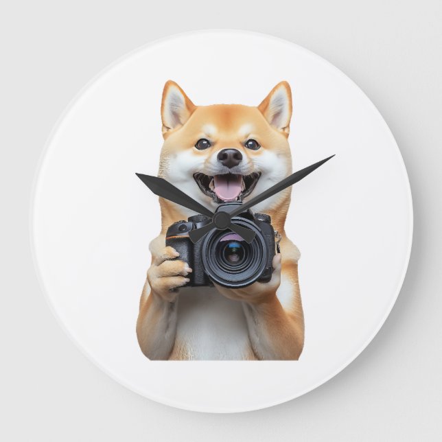 Shiba Inu     Large Clock (Front)