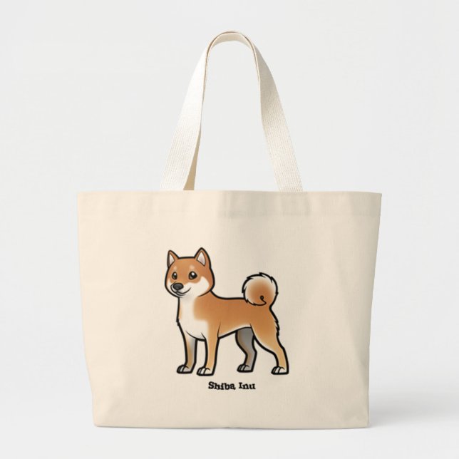 shiba inu large tote bag (Front)