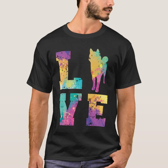 Shiba inu Love T-Shirt (Front)