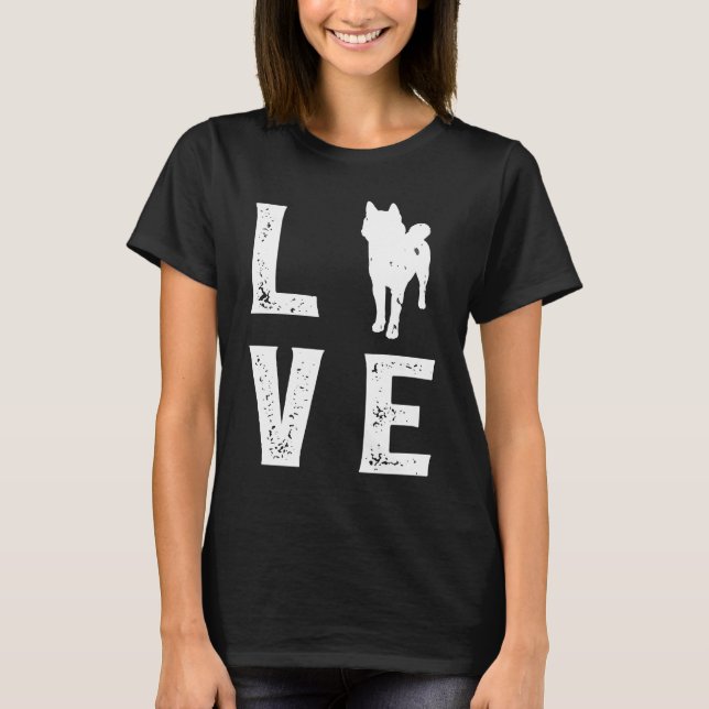 Shiba inu Love T-Shirt (Front)