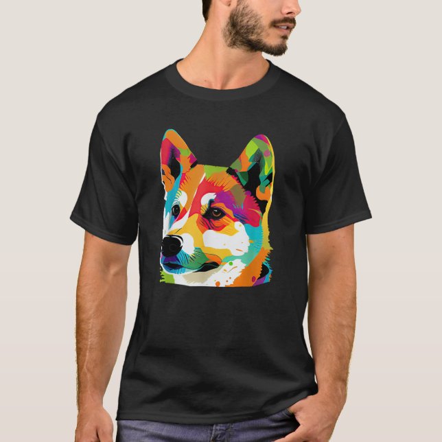 Shiba Inu Lovers Pop Art Shiba Inu Mom  T-Shirt (Front)