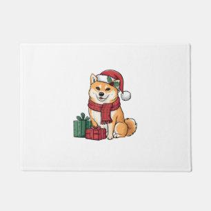 Shiba Inu Merry Christmas Dogs Christmas  Doormat