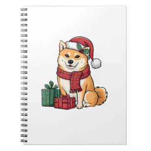 Shiba Inu Merry Christmas Dogs Christmas Notebook