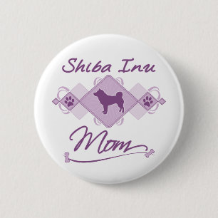 Shiba Inu Mom 2 Inch Round Button