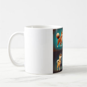 Shiba Inu Mug with four images
