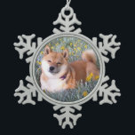 Shiba Inu Name Shimiko Snowflake Pewter Christmas Ornament<br><div class="desc">Shiba Inu Name Shimiko</div>