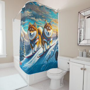 Shiba Inu On Snowboards 02 Design: Rich AMeN Gill