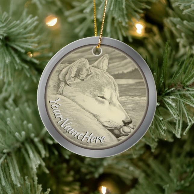 Shiba Inu Ornament Personalized Dao Art Decoration (Tree)