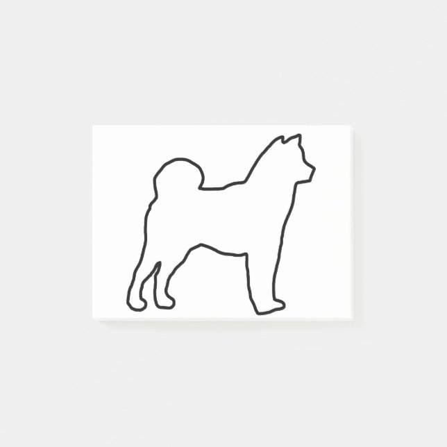 Shiba Inu outline.png Post-it Notes (Front)