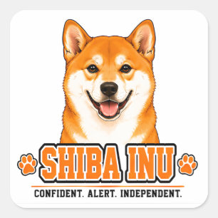 🐾 Shiba Inu Owner Family Pride 🐾 Square Sticker