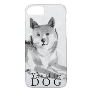 Shiba Inu Painting Chinese Dog Year 2018 Case2 Case-Mate iPhone Case