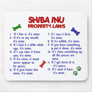 SHIBA INU Property Laws 2 Mouse Pad