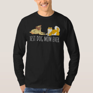 Shiba Inu Pug Dog Mom Pet Animal Dog T-Shirt