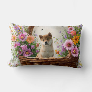 Shiba Inu Puppy Lumbar Pillow