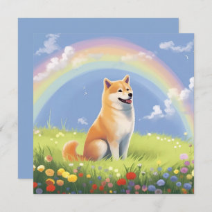 Shiba Inu Rainbow Bridge Custom Dog Name Sympathy