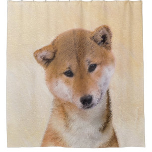 Shiba Inu (Red) Painting - Original Dog Art
