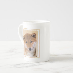 Shiba Inu (Red) Painting - Original Dog Art Bone China Mug