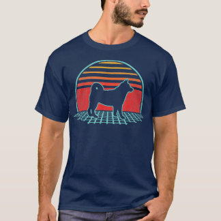 Shiba Inu Retro Vintage 80s Style Dog Lover Gift T-Shirt