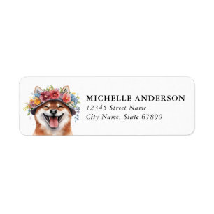 Shiba Inu Return Address Labels
