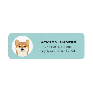 Shiba Inu Return Address Labels