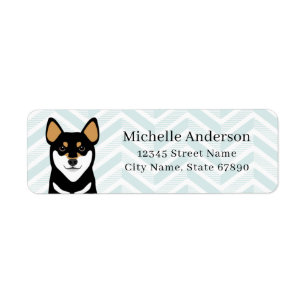 Shiba Inu Return Address Labels