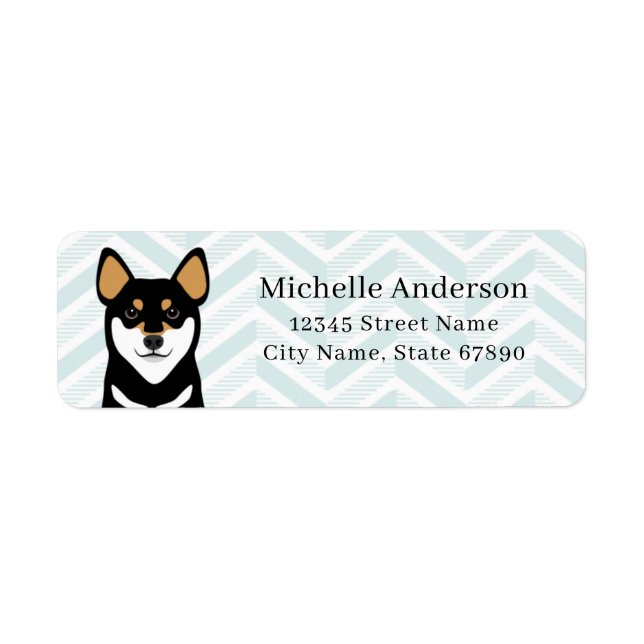 Shiba Inu Return Address Labels (Front)