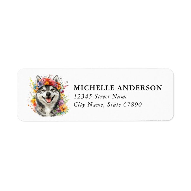 Shiba Inu Return Address Labels (Front)