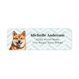 Shiba Inu Return Address Labels