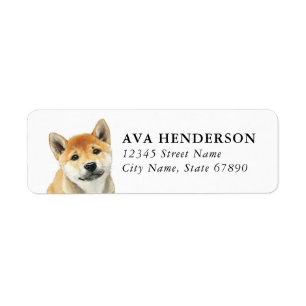 Shiba Inu Return Address Labels