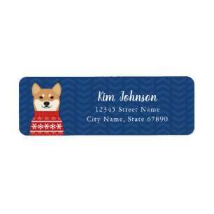 Shiba Inu Return Address Labels
