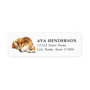 Shiba Inu Return Address Labels