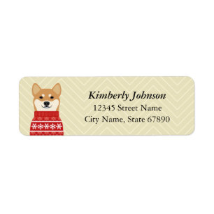 Shiba Inu Return Address Labels