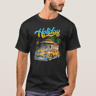 Shiba Inu Riding Camping Van Holiday  Summer Vacat T-Shirt