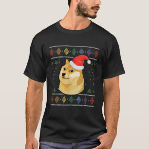 Shiba Inu Santa Hat Ugly Christmas Pajama Funny Do T-Shirt