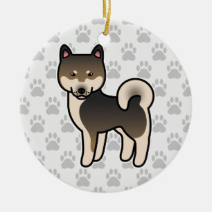 Shiba Inu Sesame Ceramic Ornament
